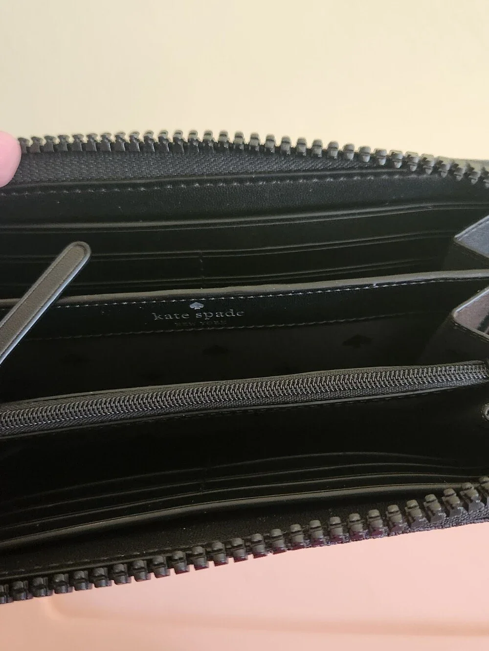kate spade Gray Leather Tote Bag